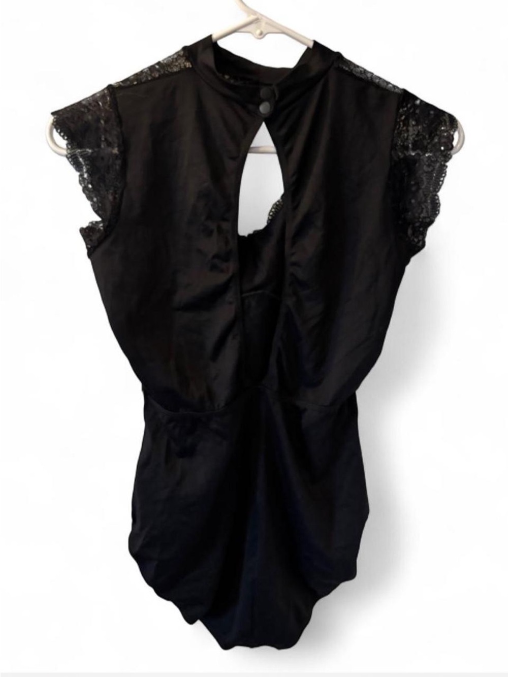 So Danca Black Lace Cap-Sleeve Keyhole Neck Ballet Dance Leotard Style RDE2384 - Picture 3 of 5